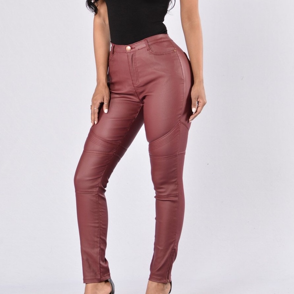 pleather pants